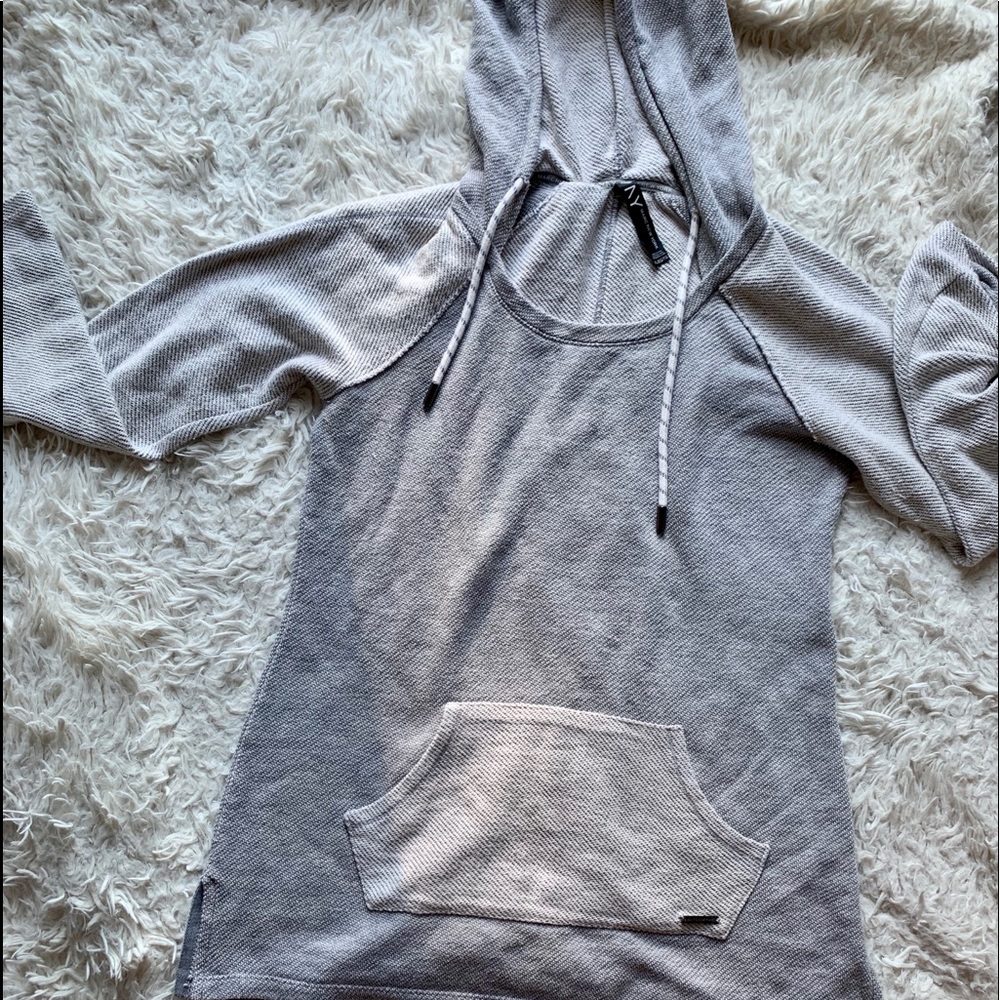 Grey oversized beach sweatshirt